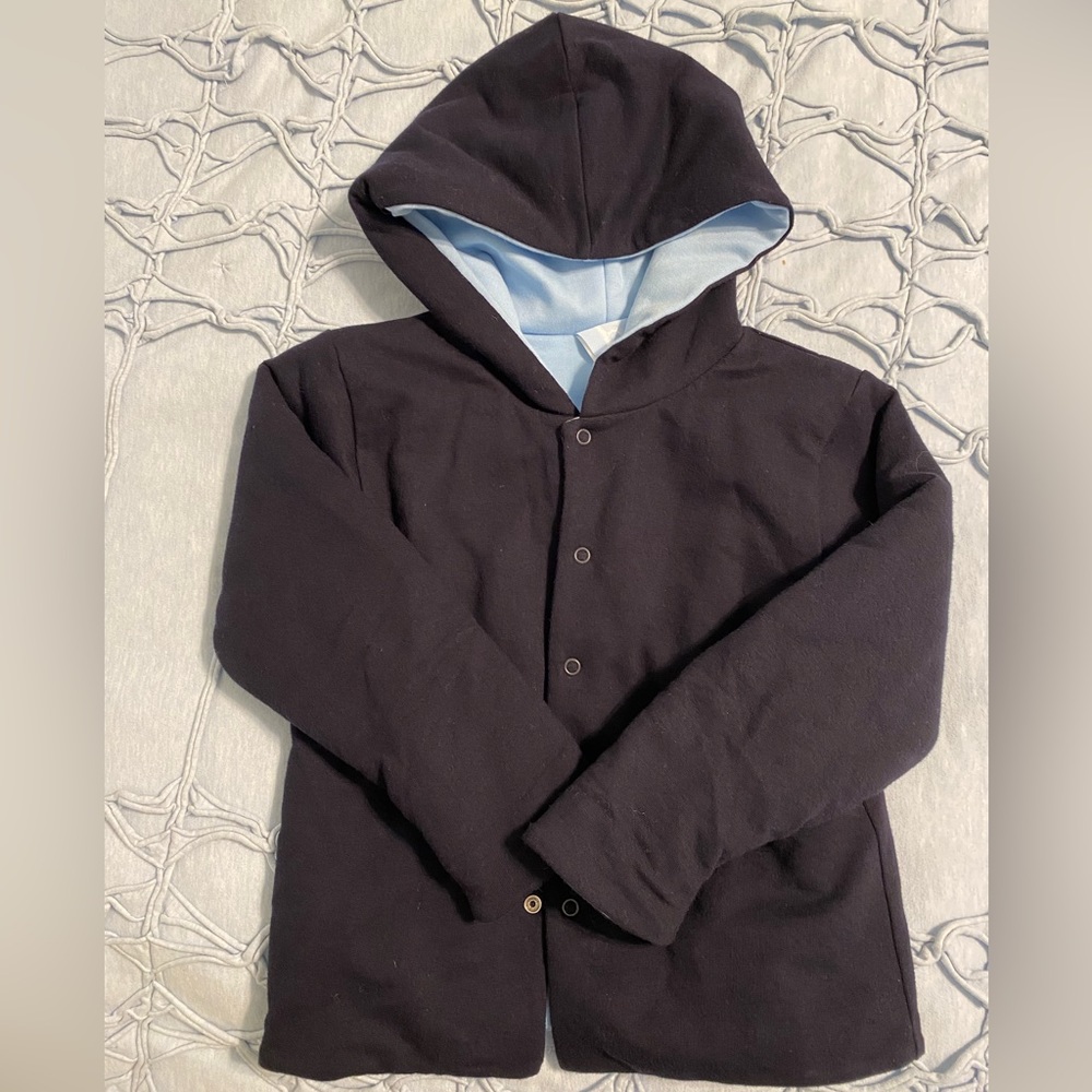 bella bliss Solid Ballard Jacket Navy w/ Blue EUC size 2